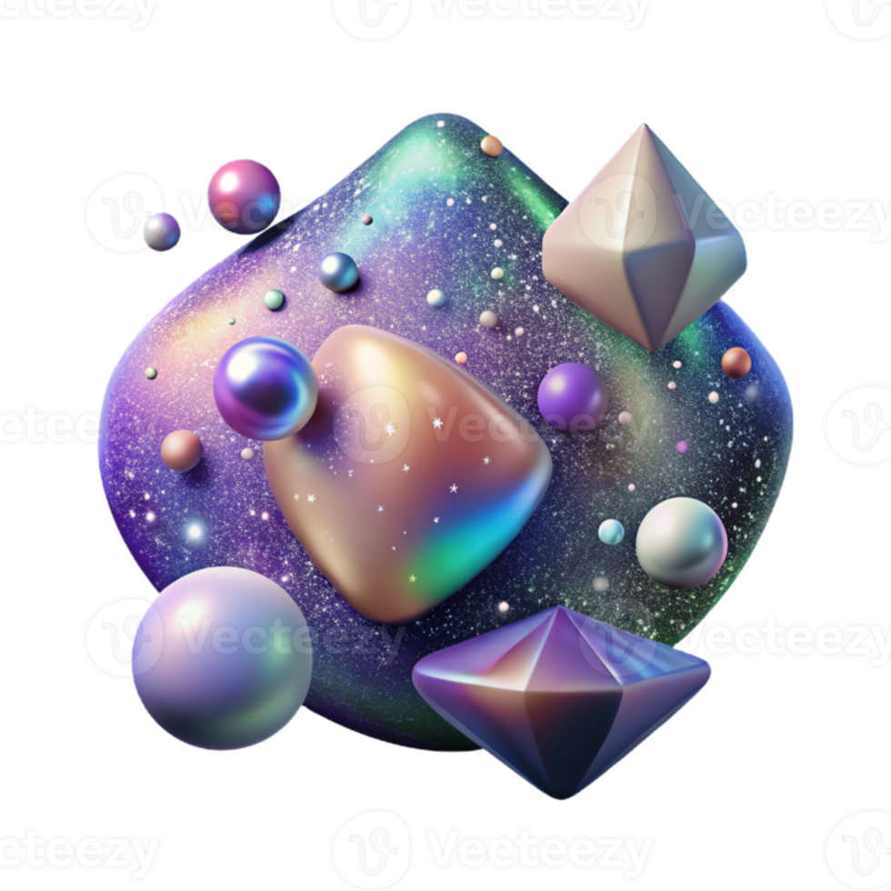 dramatic contemporary Abstract Galaxy Gradients Isolated for Creative Overlays png