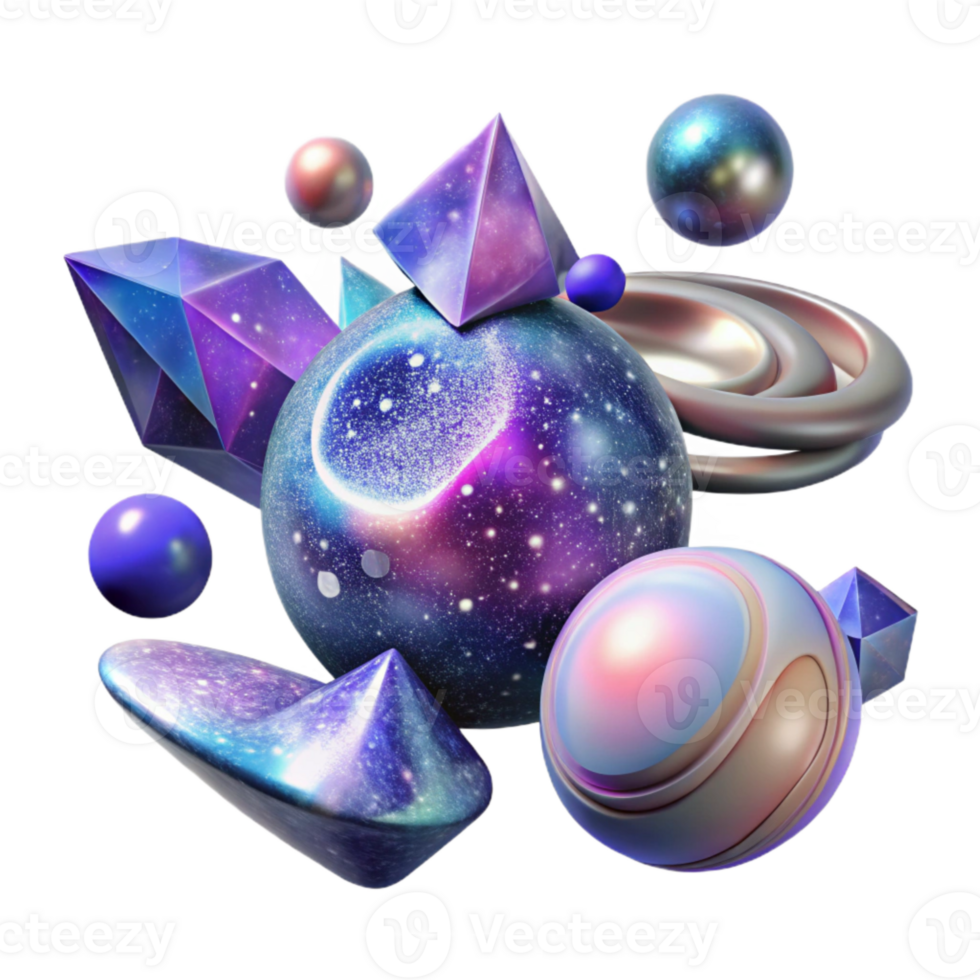 magnificent artistic Abstract Galaxy Patterns Transparent for Creative Projects detailed png