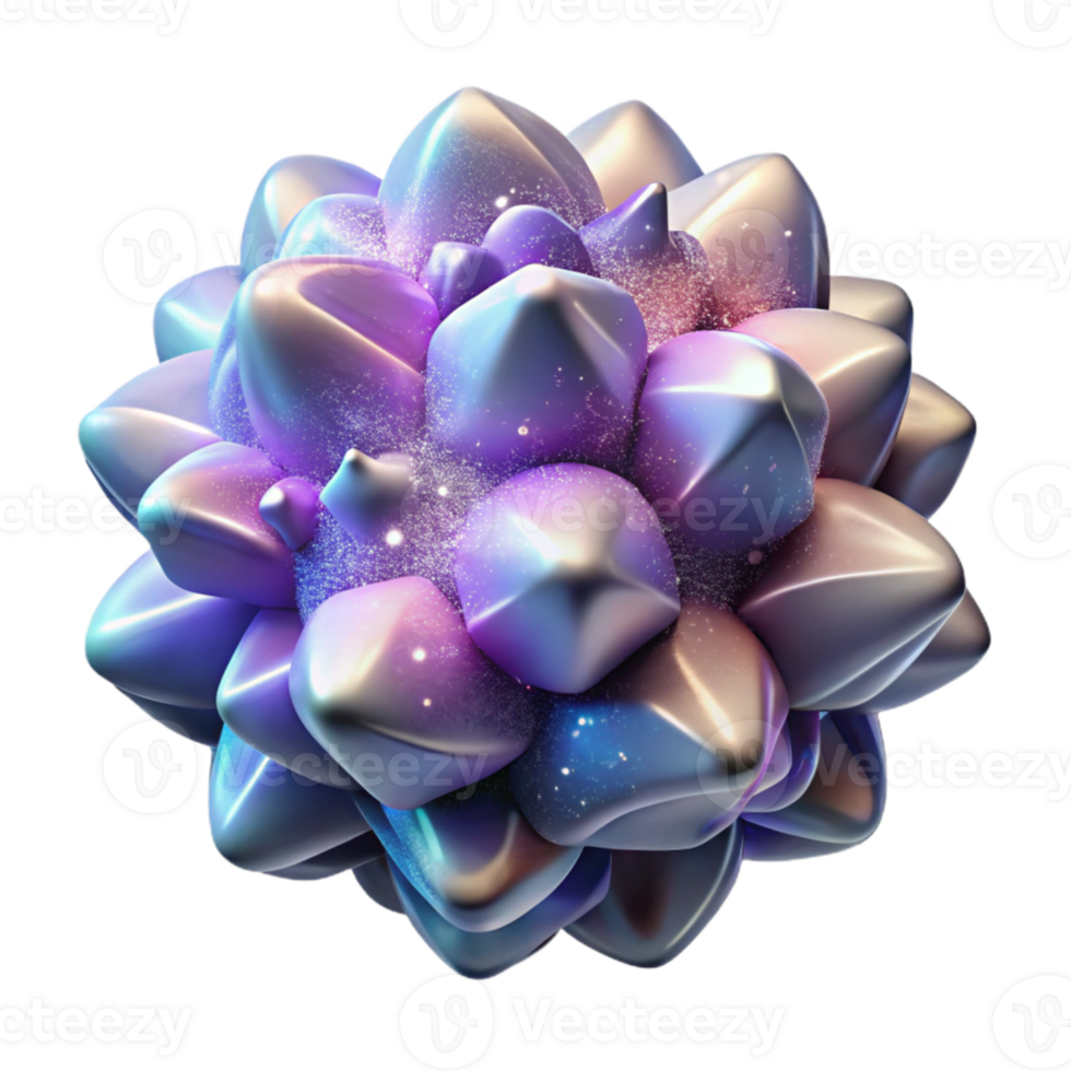 elegant contemporary Abstract Nebula Forms Isolated for Pattern Design png