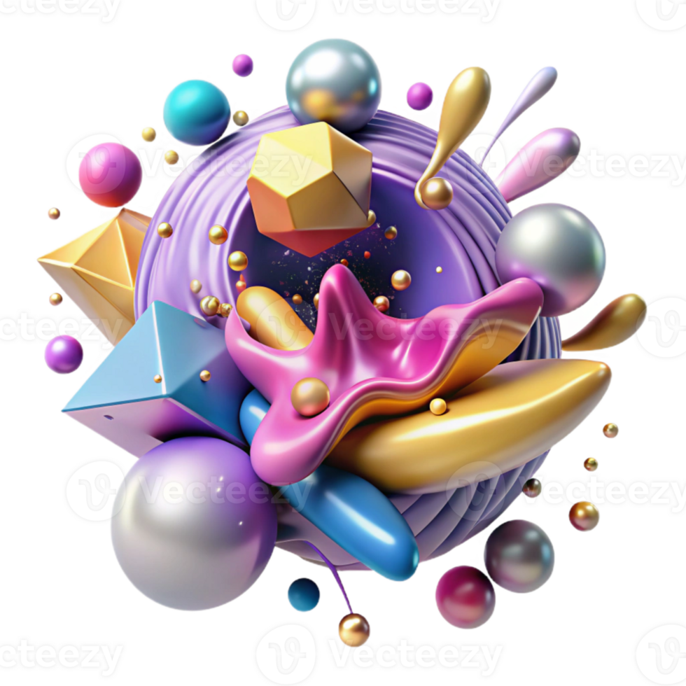 impressive artistic Abstract Pop Art Splash Background Transparent high quality png
