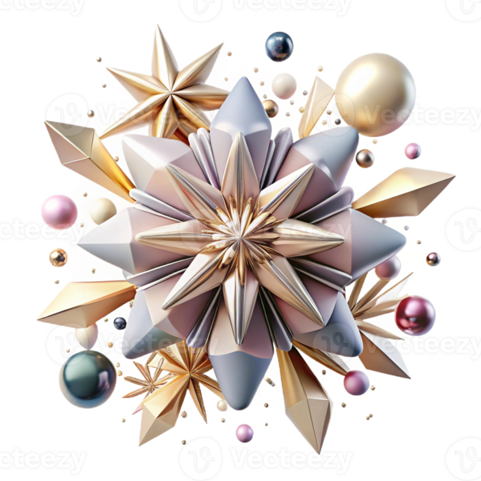 serene modern Abstract Starburst Graphic Element Cutout for Visual Projects high quality png