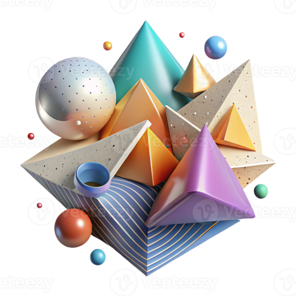 impressive vintage Abstract Triangles Cutout Colorful Background for Presentations high quality png
