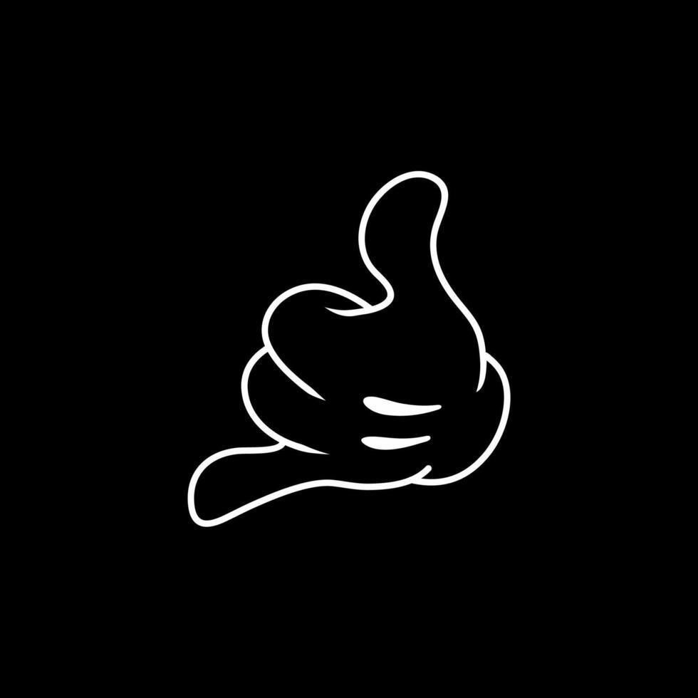 Shaka Hand Gesture - Cool Retro Design vector