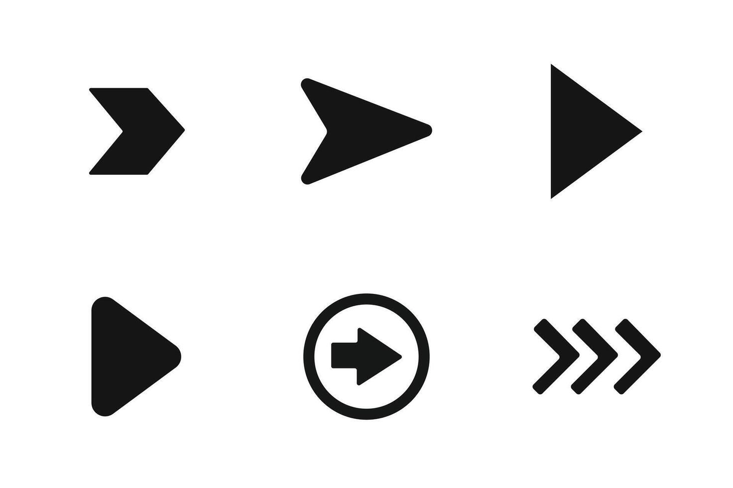 Hand Drawing Arrow for Design element . Different types of Arrow. Bunddle simple vector