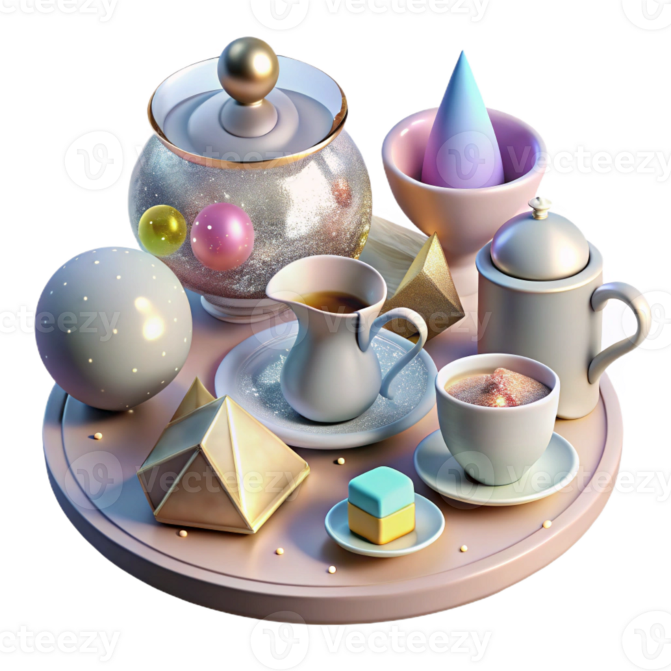 beautiful creative Afternoon Tea Transparent Background for British Food Menu original png