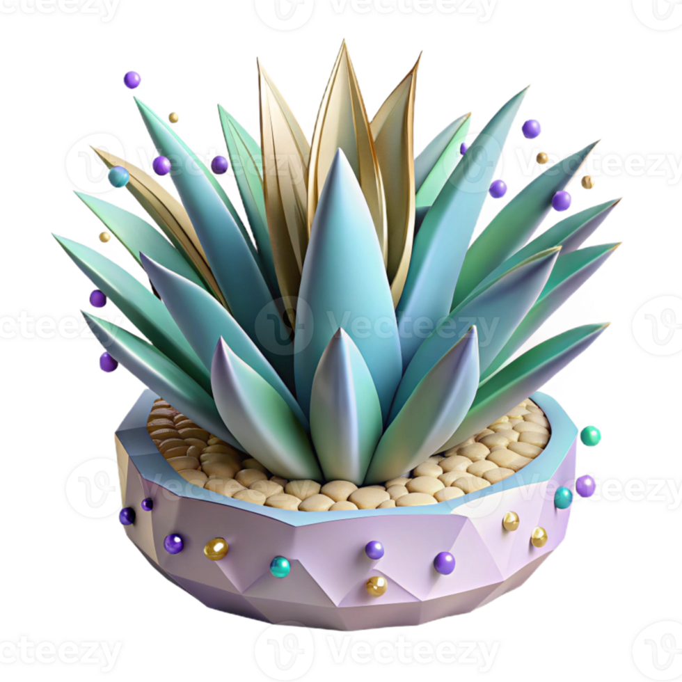 magnificent abstract Agave Plant Cutout for Desert Landscape Design high quality png