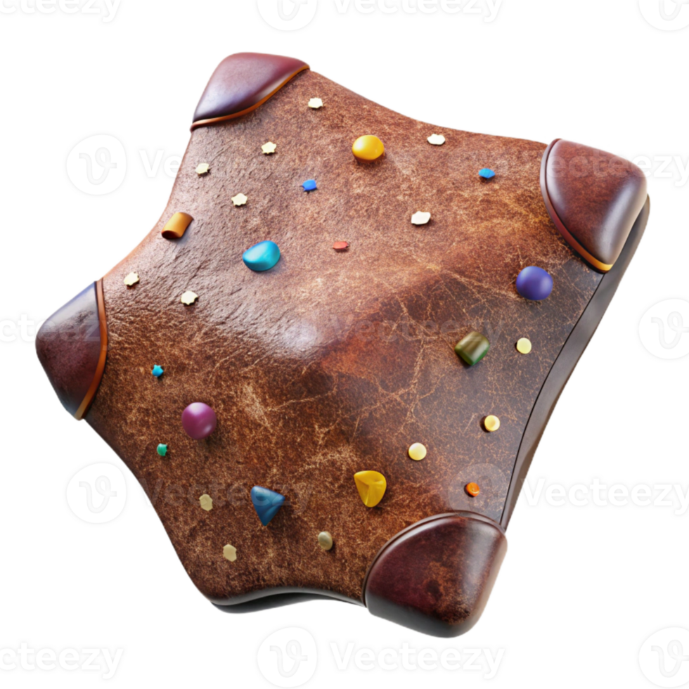 extraordinary artistic Aged Leather Texture Weathered Look Transparent for Vintage Projects professional png