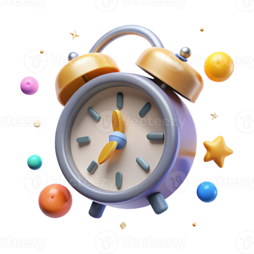 wonderful abstract Alarm Clock Morning Routine Icon Transparent for Productivity Apps exclusive png