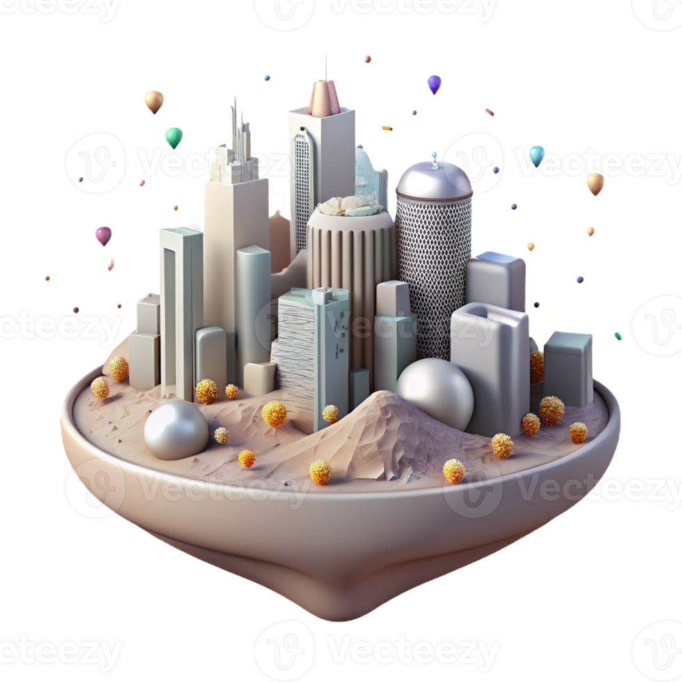 vibrant creative Albuquerque Skyline New Mexico Desert Isolated for Southwestern Culture high quality png