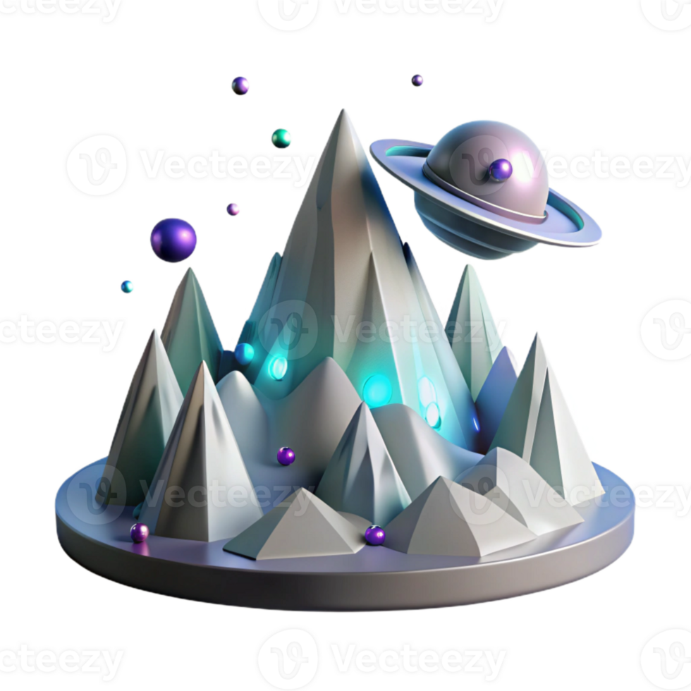 wonderful classic Alien Mountain Range Silhouette Isolated for Wallpaper premium png