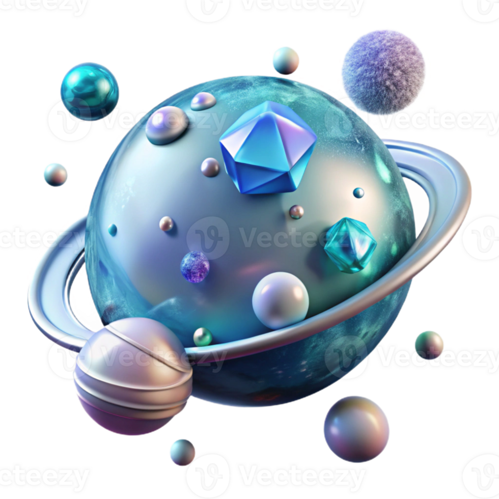 elegant abstract Alien Planet Ocean Transparent Background for Game Backgrounds premium png