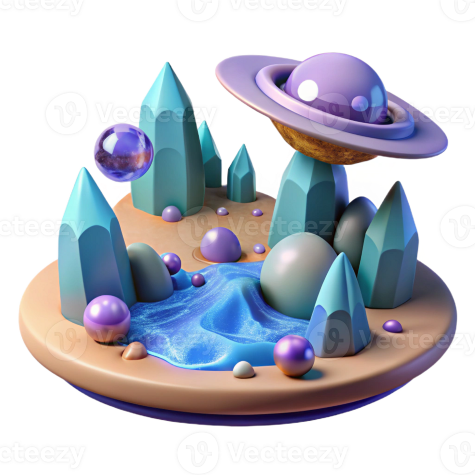 elegant classic Alien River Delta Cutout for Game Backgrounds png