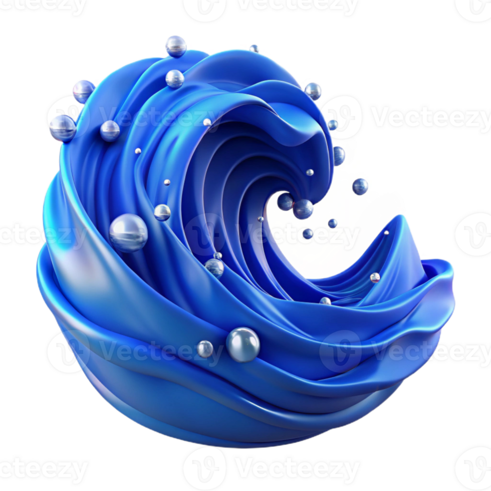 magnificent classic Blue Water Wave Ripple Isolated for Ocean Projects authentic png
