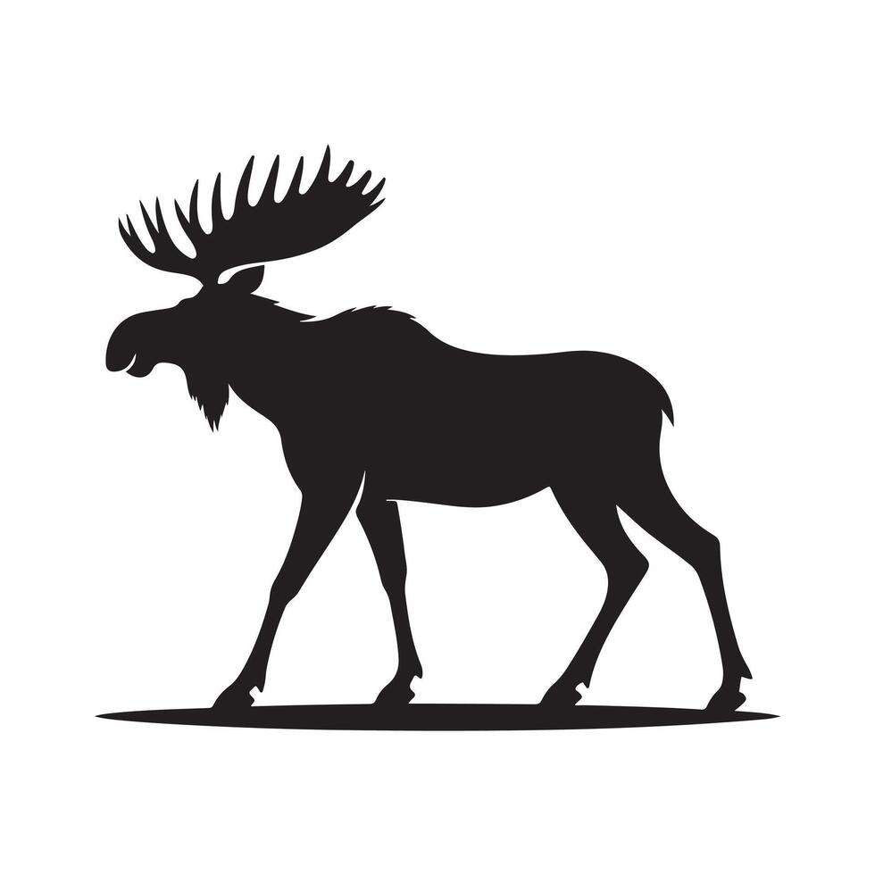 Black Female Moose for Commercial Licensing vector