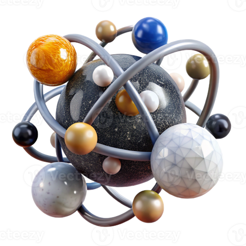 dramatic traditional Carbon Atom Structure Chemistry Transparent for Molecular Science high resolution png