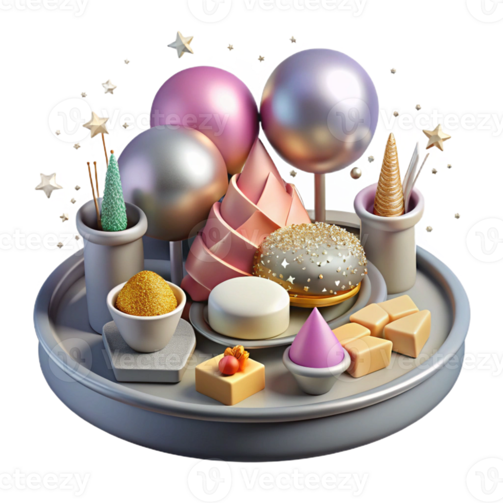 impressive abstract Catering Platter Event Food Isolated for Wedding Receptions high resolution png