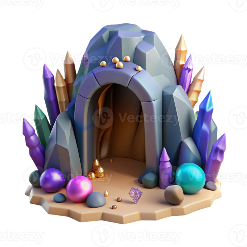 stunning rustic Cave Entrance Cutout for Exploration Graphics authentic png