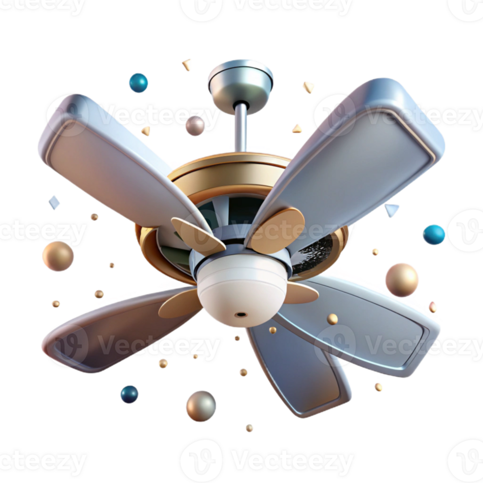 stunning artistic Ceiling Fan Modern Design Isolated Air Circulation genuine png