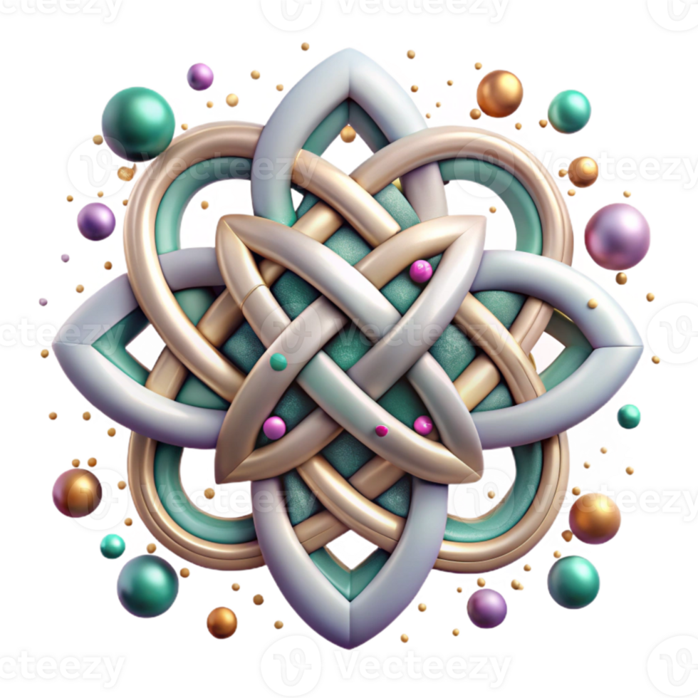 vibrant artistic Celtic Knotwork Design Cutout for Cultural Graphics exclusive png