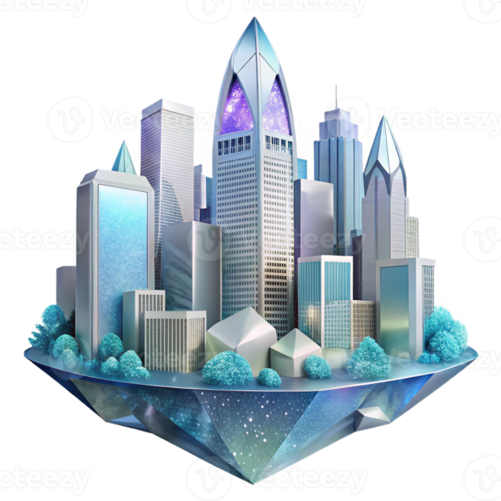vibrant traditional Charlotte Skyline Bank of America Tower Transparent for Business exclusive png