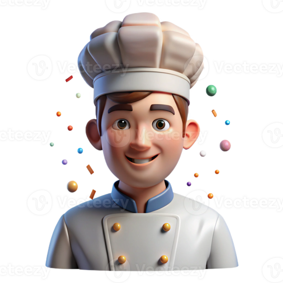 elegant artistic Chef Portrait Culinary Professional Transparent for Restaurant Websites high quality png