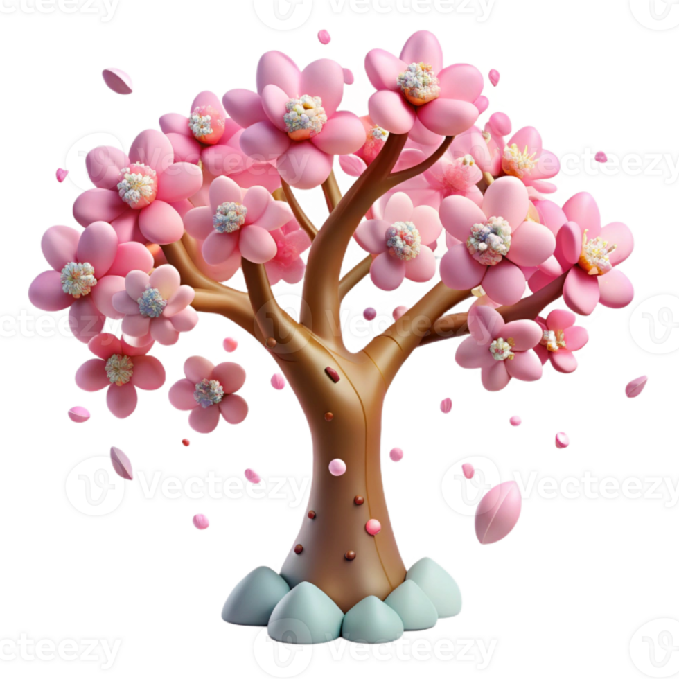 impressive traditional Cherry Blossom Tree Cutout for Spring Graphics high quality png