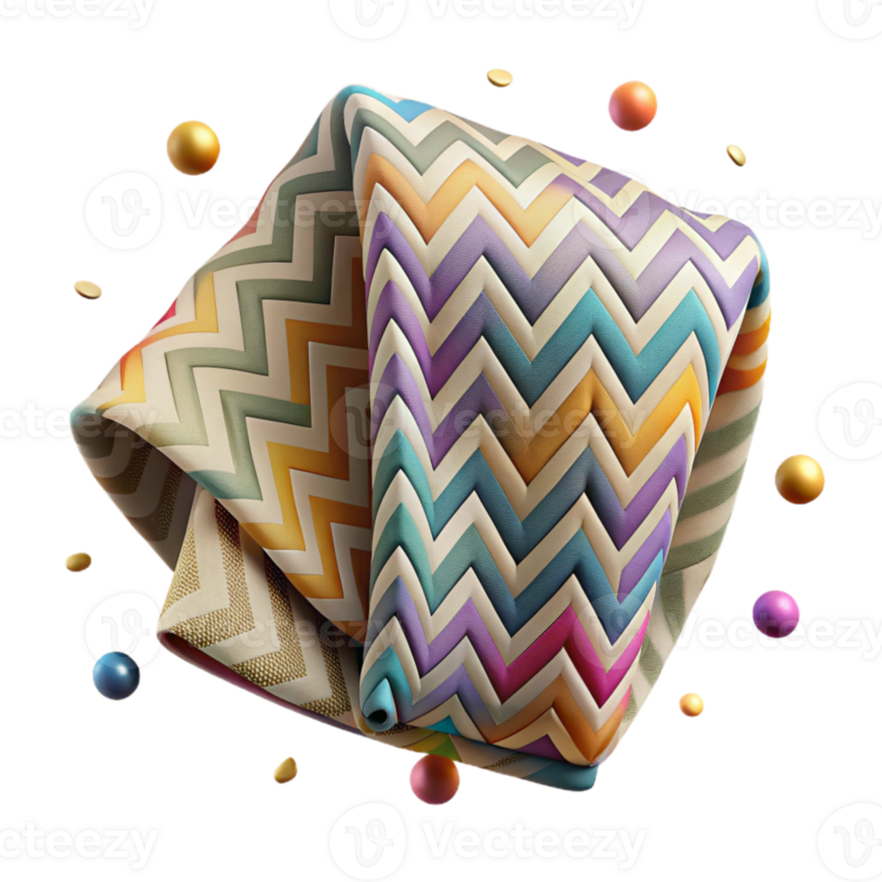 stunning classic Chevron Fabric Texture Zigzag Pattern Isolated detailed png