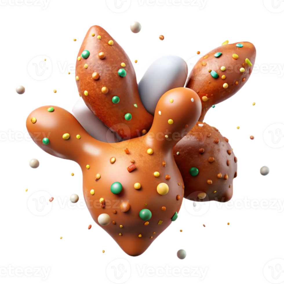 beautiful abstract Chicken Wings Cutout for Bar Menu premium png