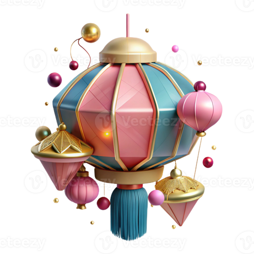 wonderful abstract Chinese Lantern Festival Celebration Isolated genuine png
