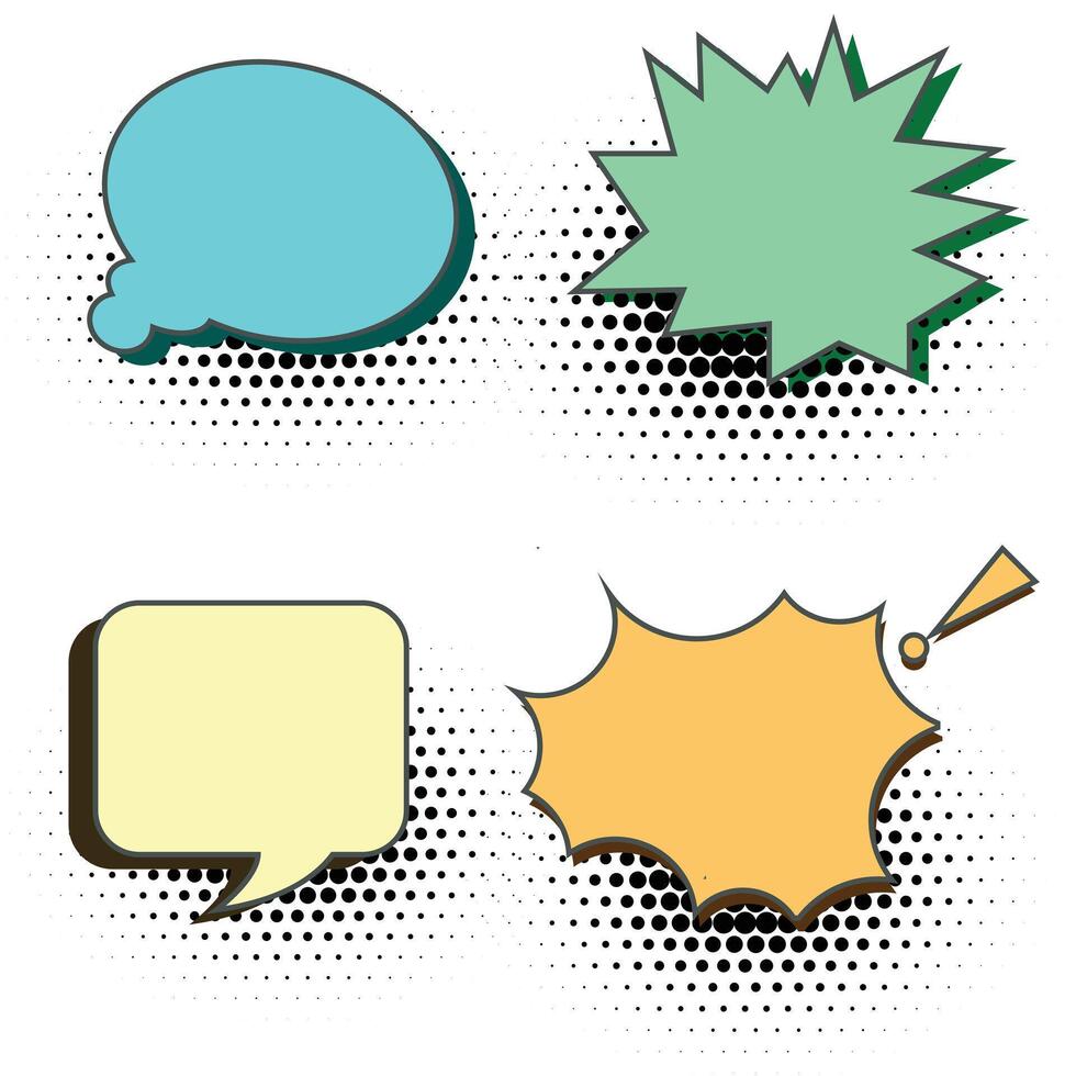 Speech Bubble set. Talk bubble. Cloud speech bubbles collection. vector