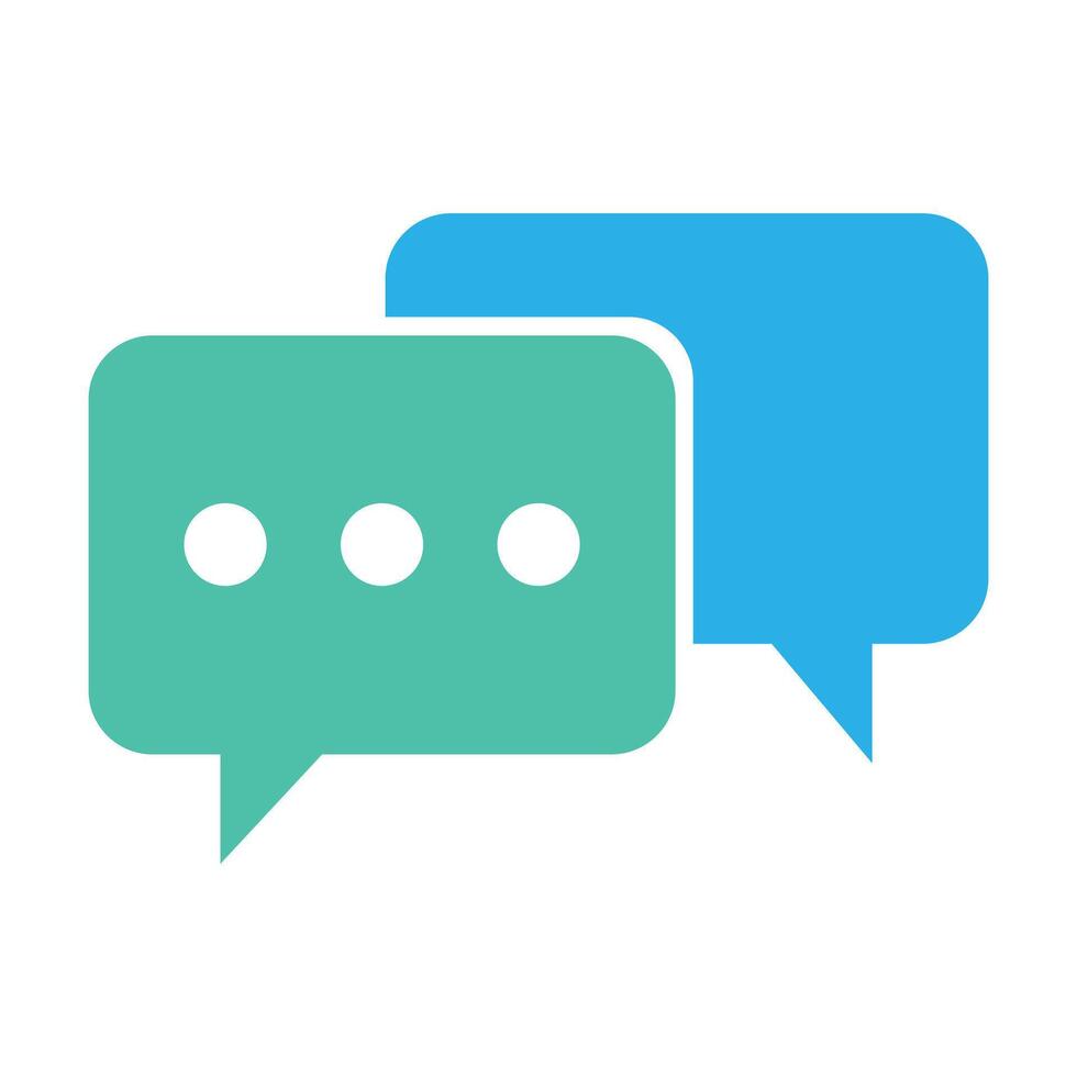 chat box icon illustration and symbol for website and graphic design vector