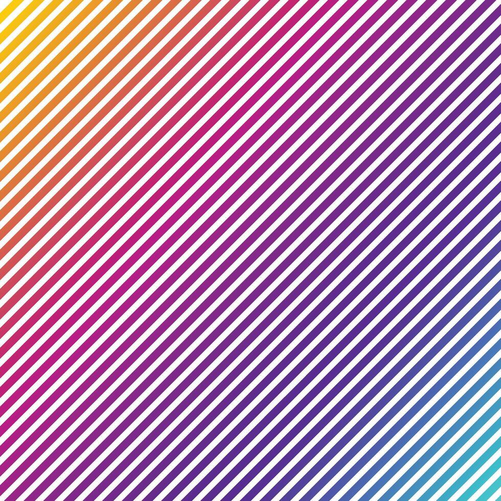 seamless rainbow pattern. Geometric colorful diagonal striped background. vector