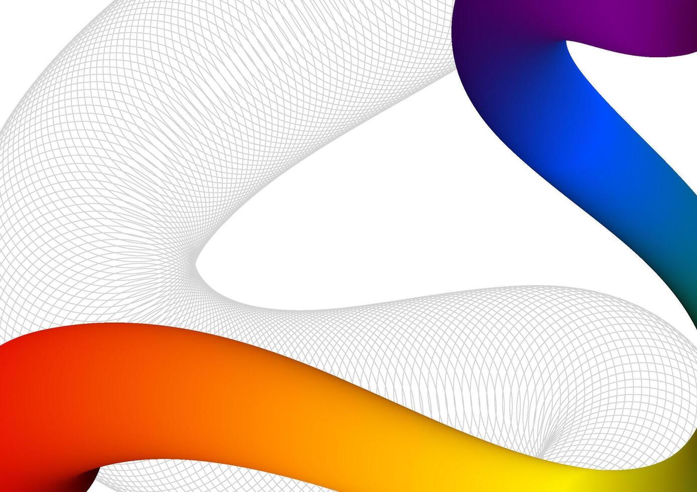 Digital wave gradient white background. Futuristic fluid wave and colorful concept. Design for line technology wireframe polygon liquid connect internet colorful abstract. vector