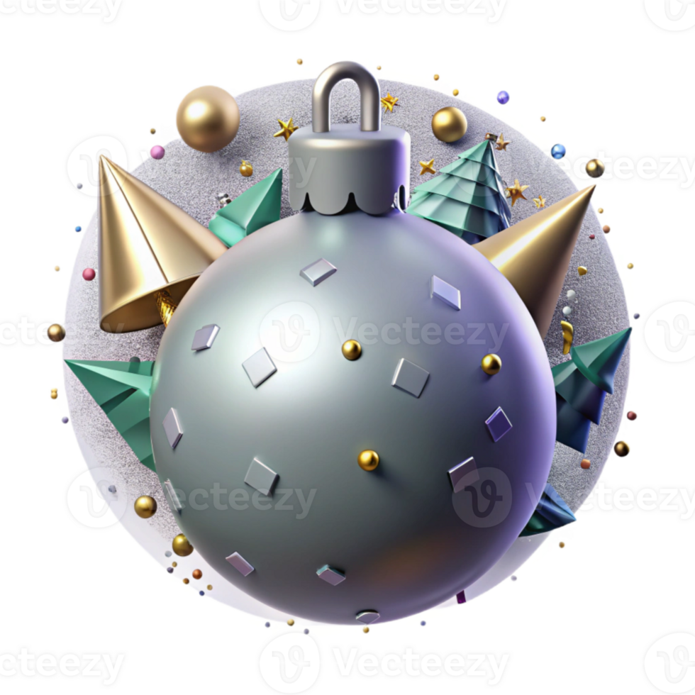 extraordinary rustic Christmas Ornament Ball Isolated for Festive Trees high resolution png