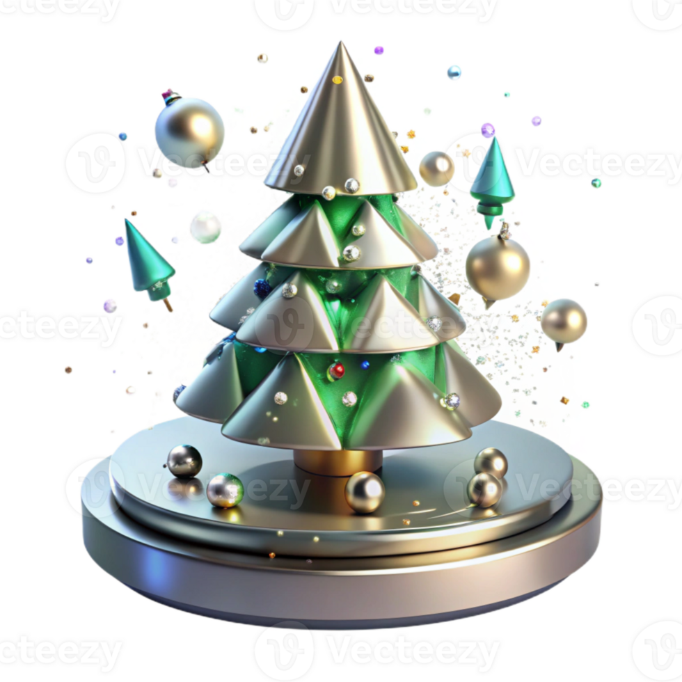 vibrant rustic Christmas Tree Stand Metal Base Support Transparent Background png