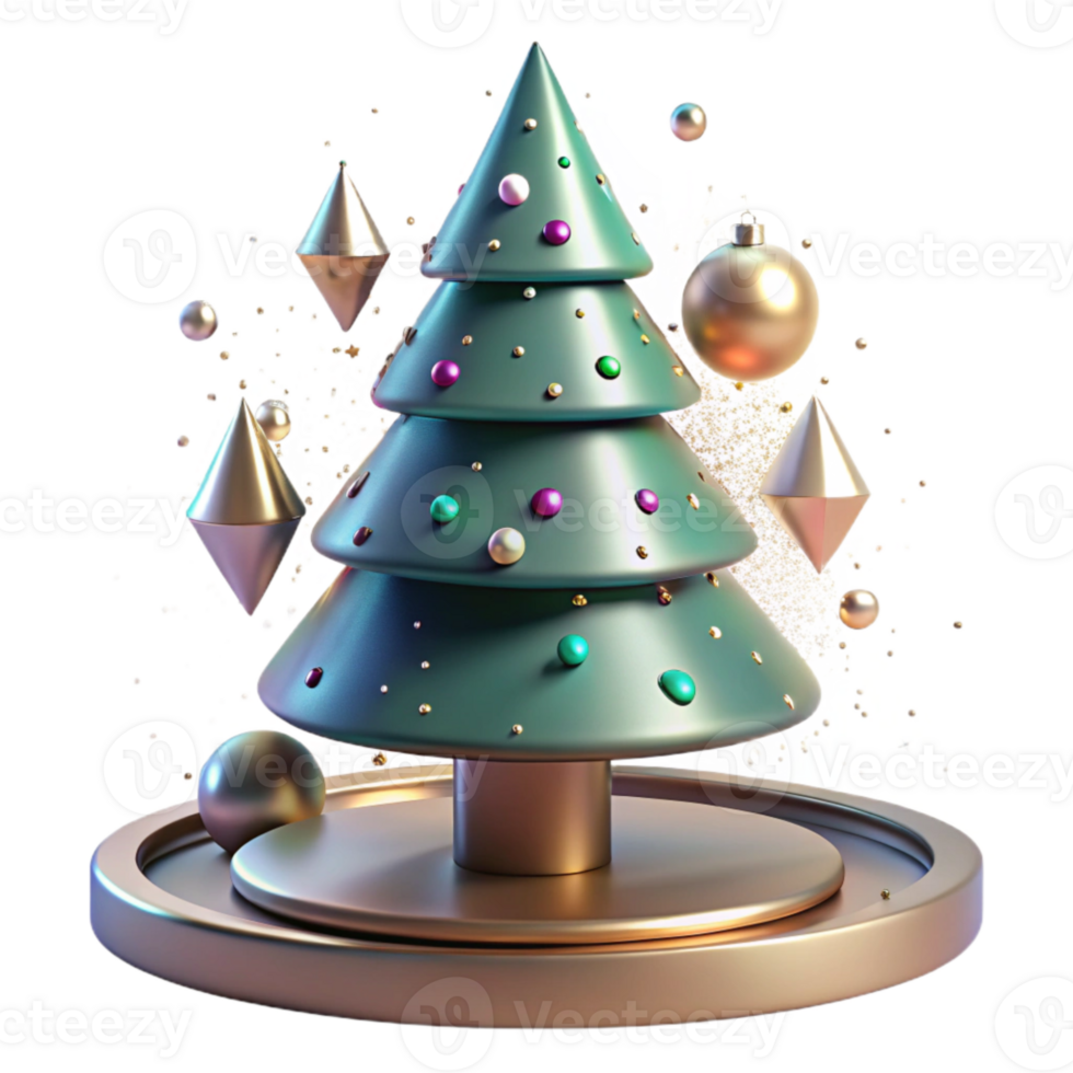 serene rustic Christmas Tree Stand Metal Base Support Transparent Background detailed png