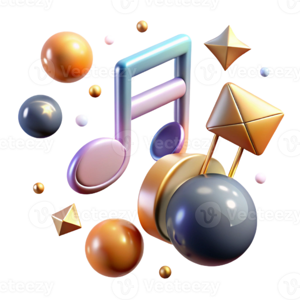 beautiful rustic Music Notes for Scalable Design premium png