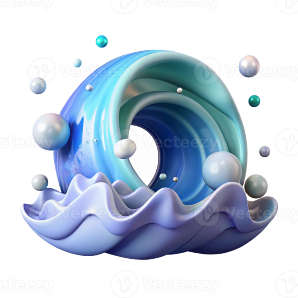 elegant minimalist Ocean Wave Graphic Cutout for Web Banners exclusive png
