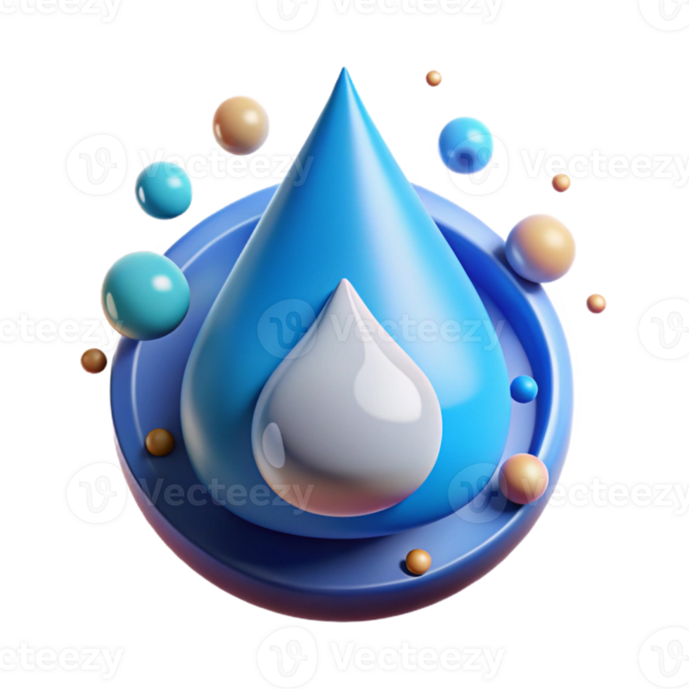 stunning minimalist Water Conservation Icon Drop Symbol Isolated for Infographics high resolution png