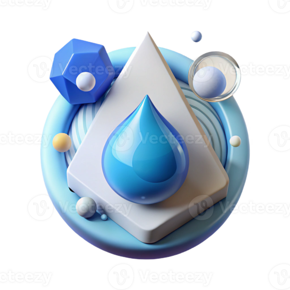 wonderful creative Water Conservation Icon Drop Symbol Isolated for Infographics original png