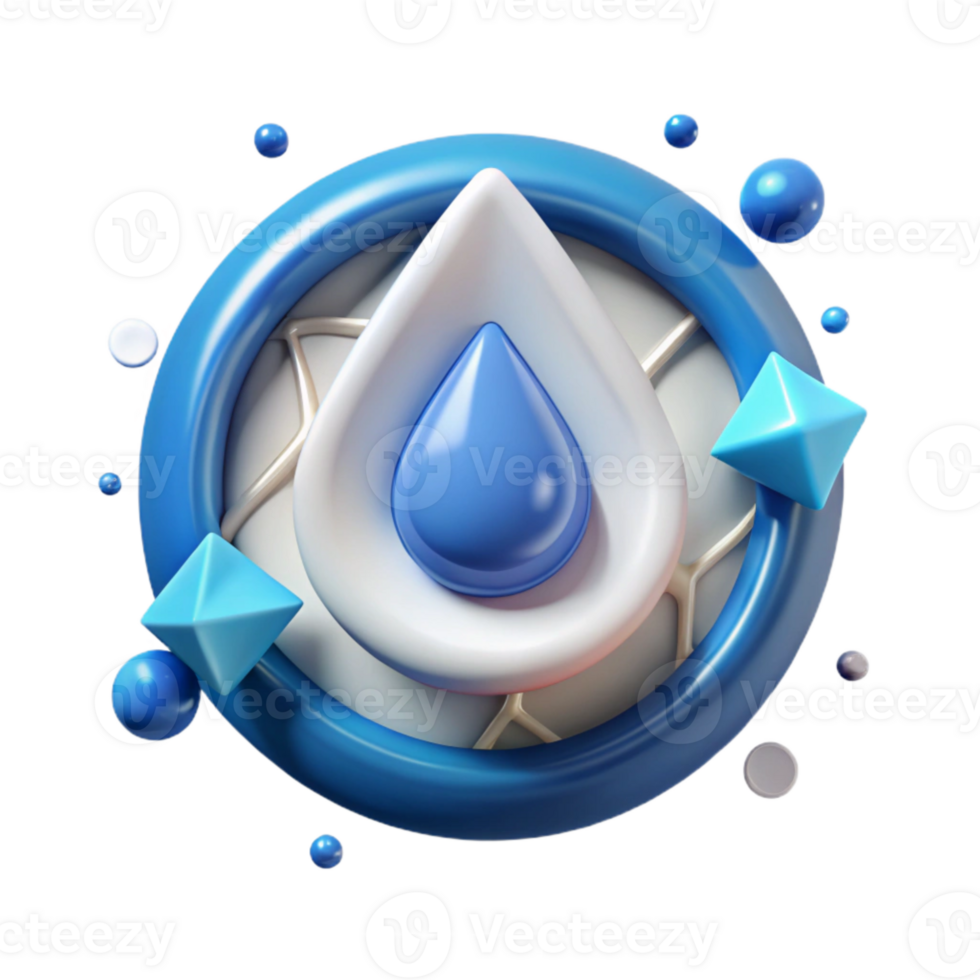 wonderful minimalist Water Conservation Icon Drop Symbol Isolated for Infographics exclusive png