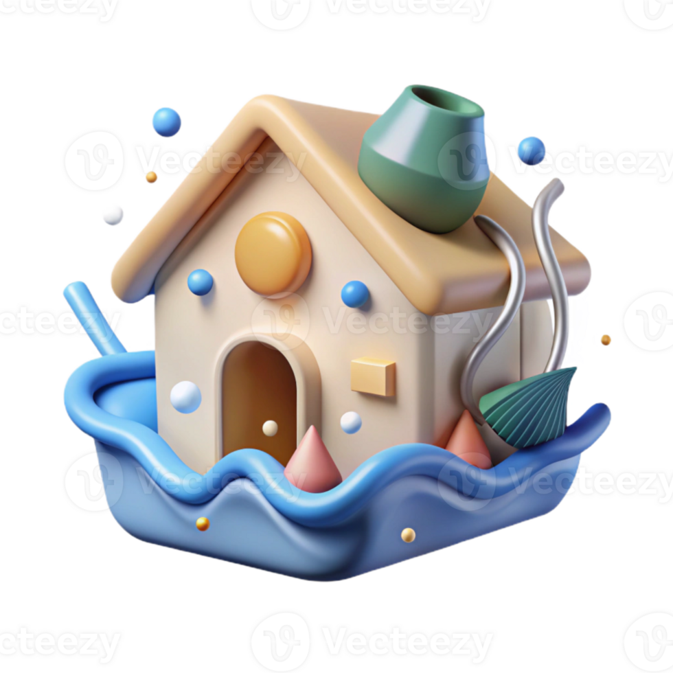 wonderful artistic Water Damage Restoration Service Icon Isolated for Home Repair high resolution png