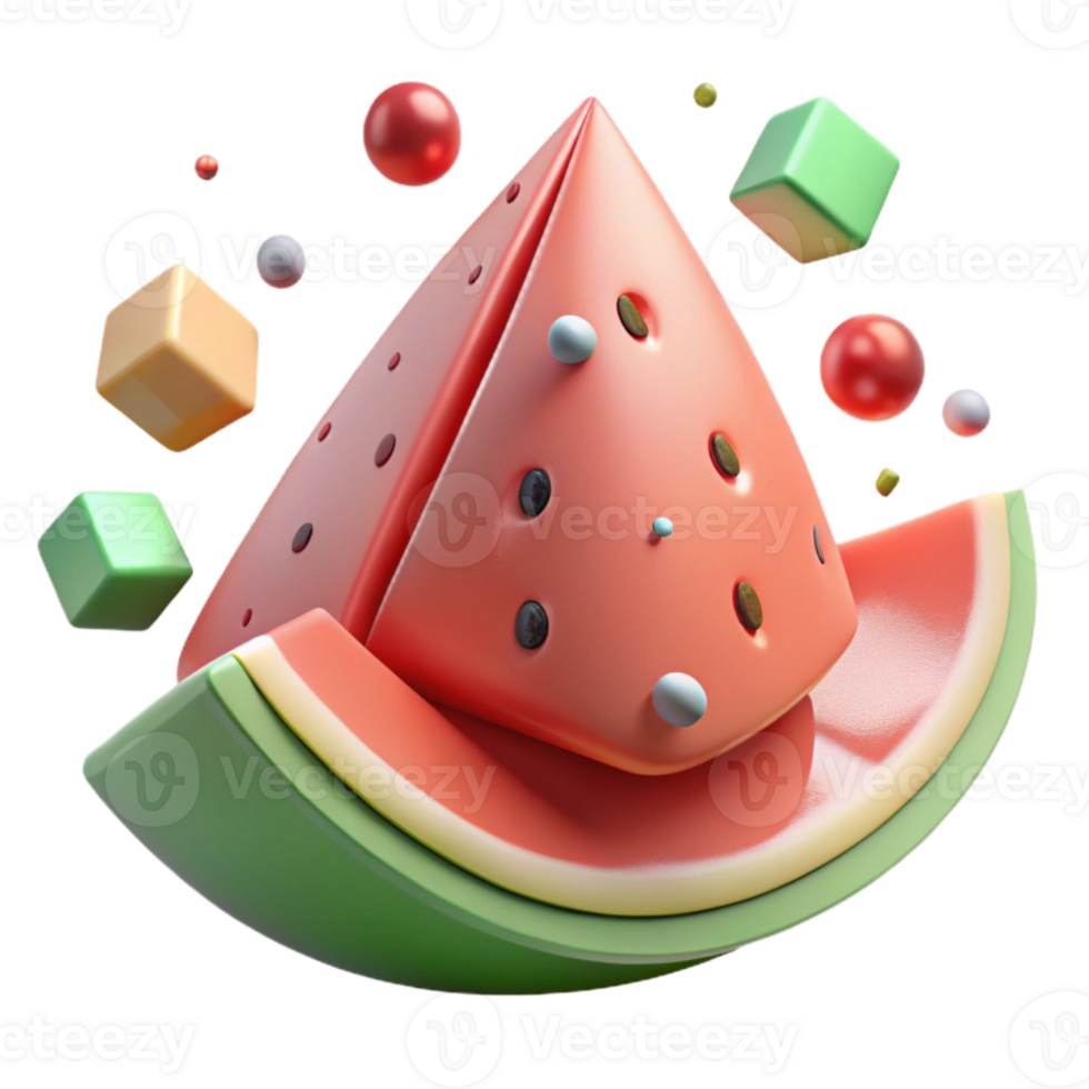 stunning traditional Watermelon Slice Cutout for Summer Picnics png