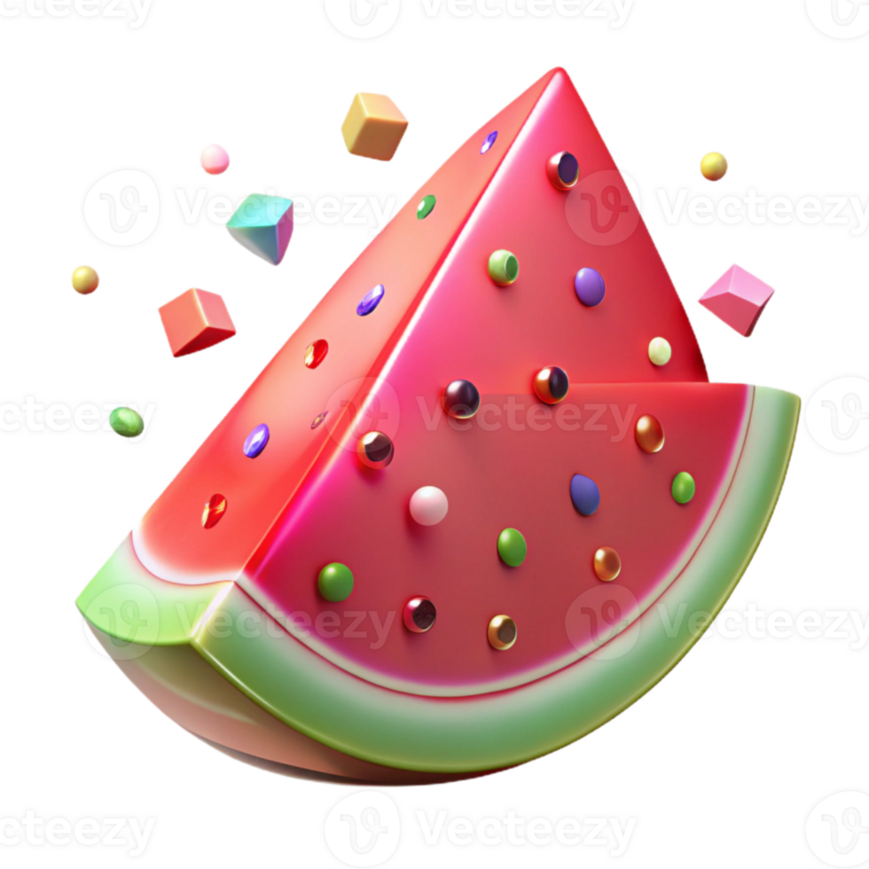 impressive artistic Watermelon Slice Refreshing Isolated for Summer Graphics png