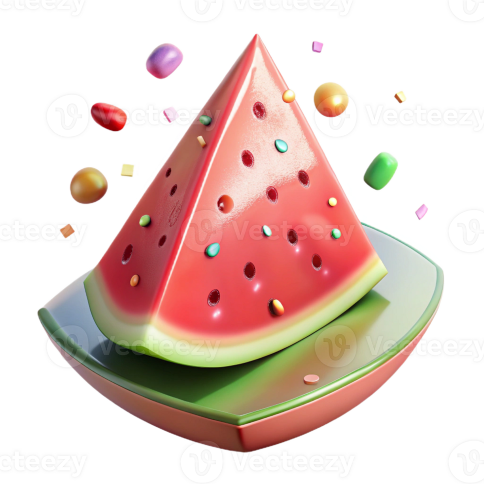dramatic classic Watermelon Slice Refreshing Isolated for Summer Graphics high quality png