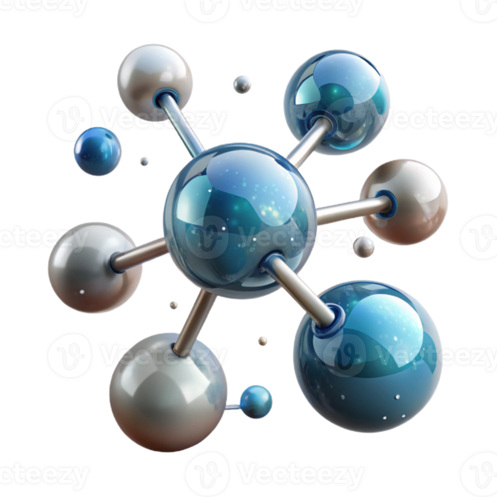 impressive minimalist Water Molecule Structure Chemistry Cutout for Scientific Design original png