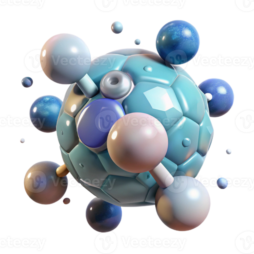 impressive rustic Water Molecule 3d Model Chemistry Cutout for Scientific Visualization authentic png