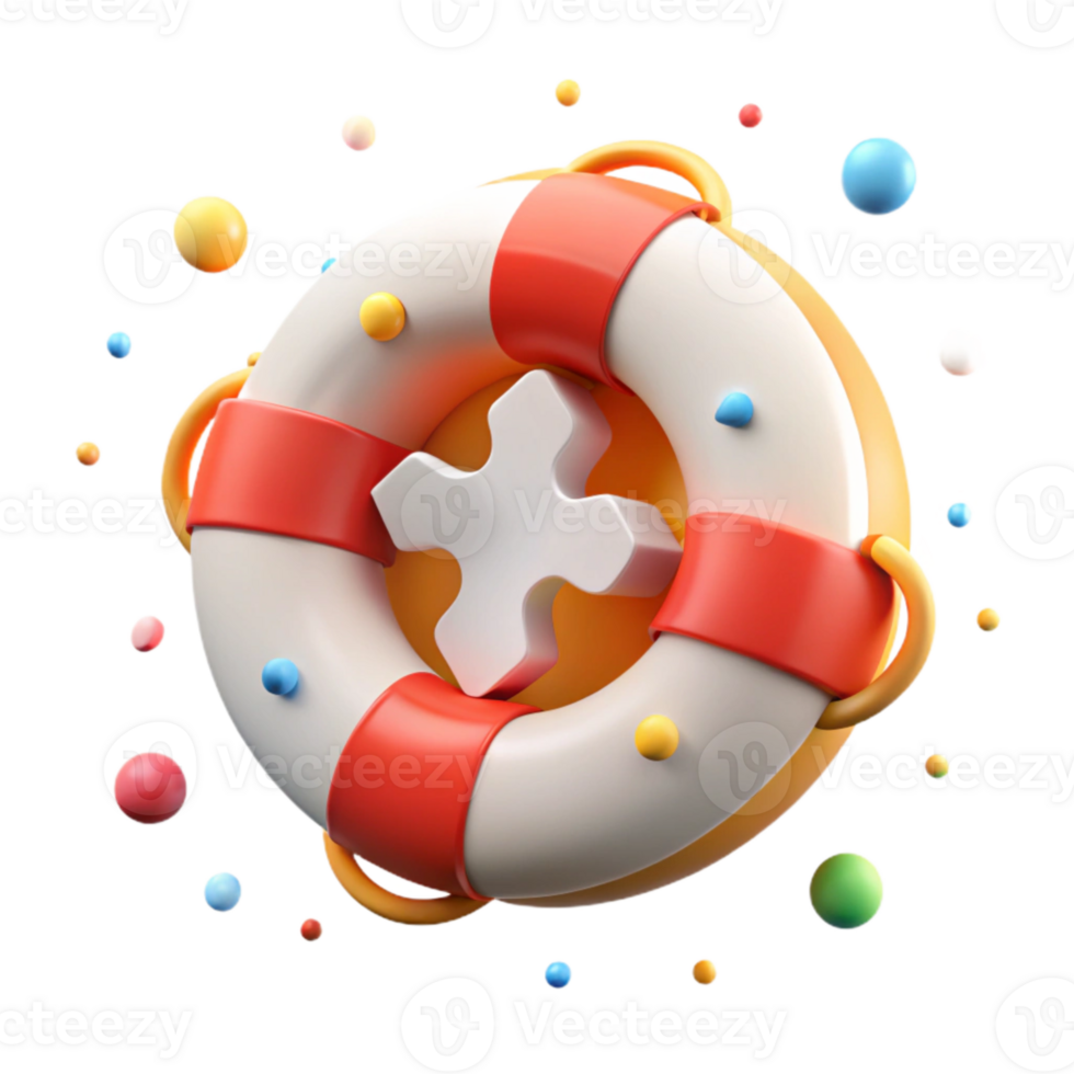 serene rustic Water Rescue Lifeguard Symbol Isolated for Emergency Services high quality png