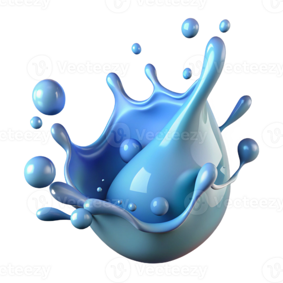 dramatic contemporary Water Splash Droplet Microscopic View Transparent genuine png