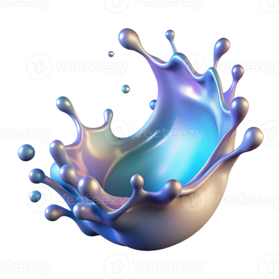 magnificent traditional Water Splash Gradient Isolated for Background s detailed png